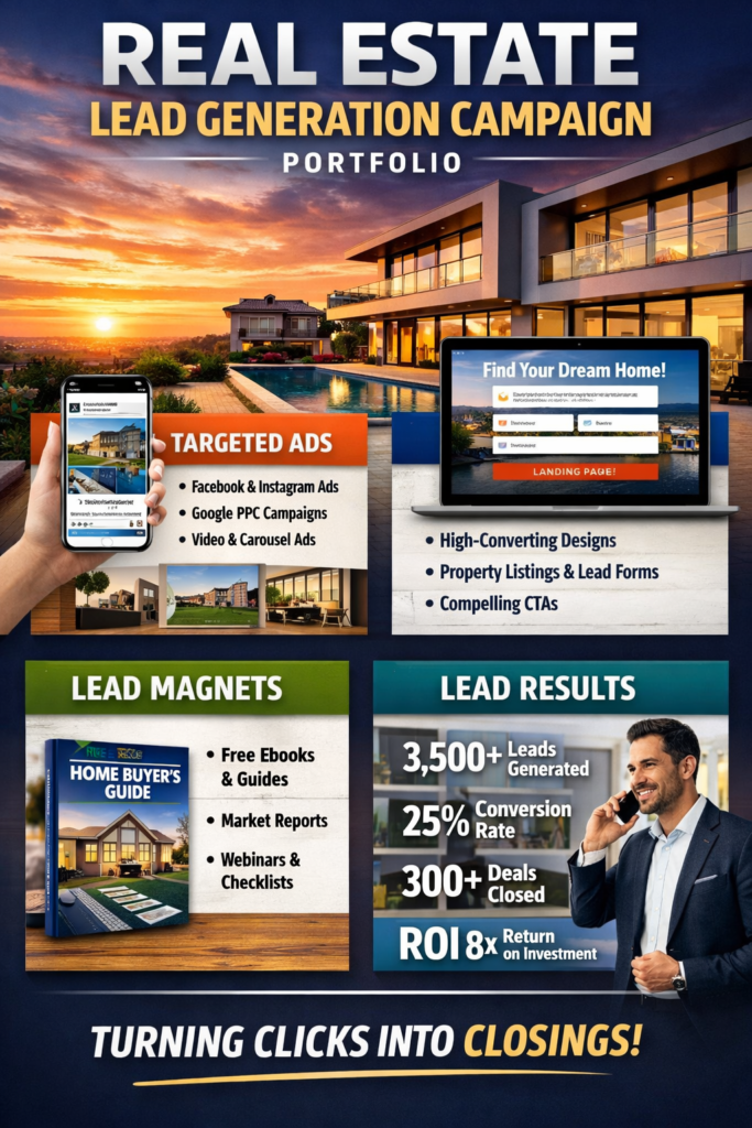 Real estate lead generation portfolio